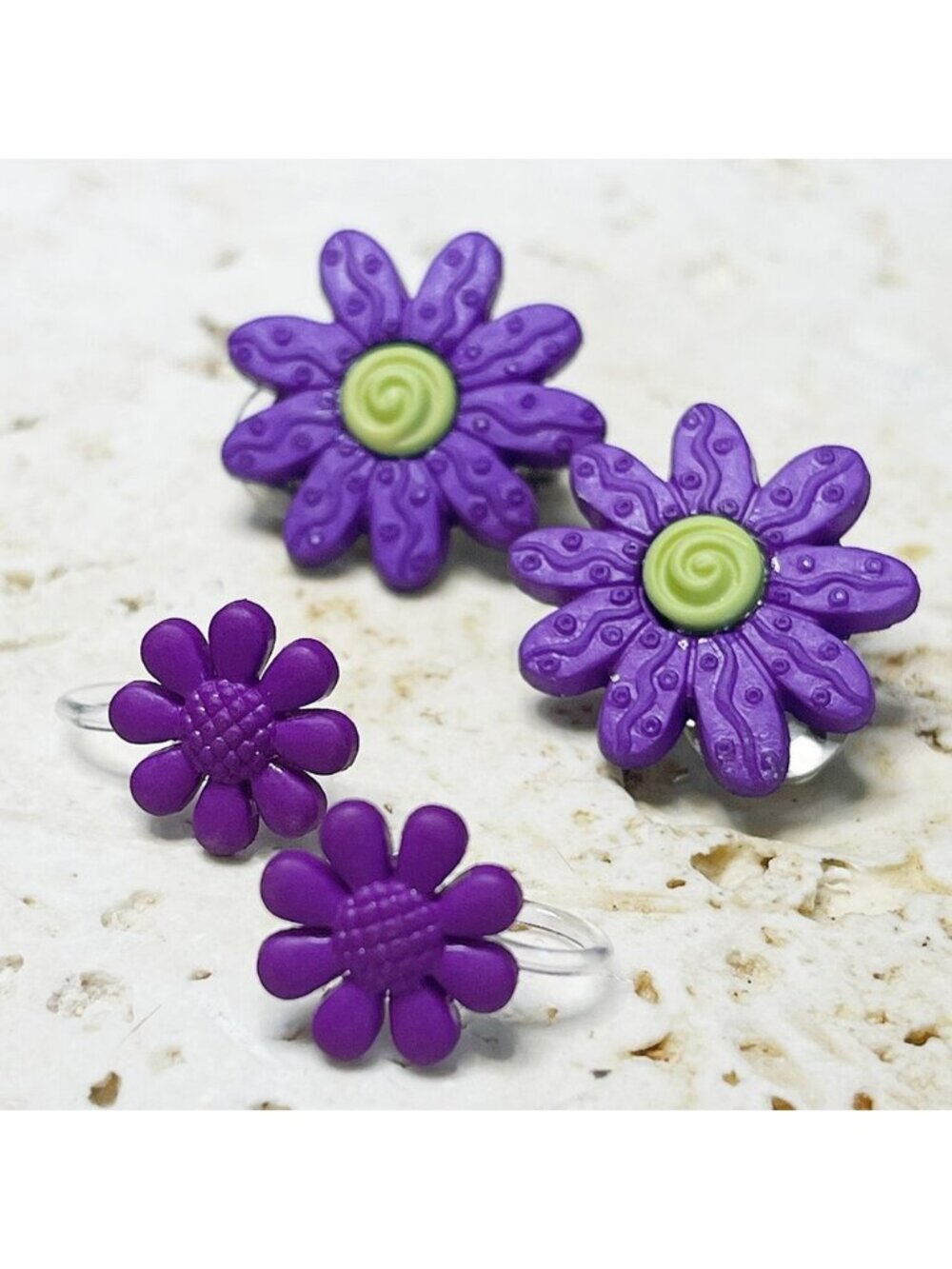 Mom & Daughter Matching Floral Clip-On Earrings | 2-Pair | Stockickin Stuffer